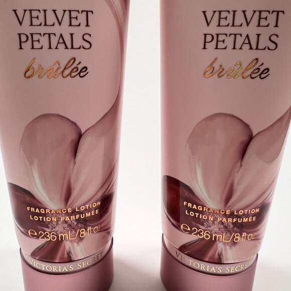 Victoria Secret Velvet Petals BRULEE Fragrance Lotion Full Size SEALED Lot of 2 - Picture 3 of 6